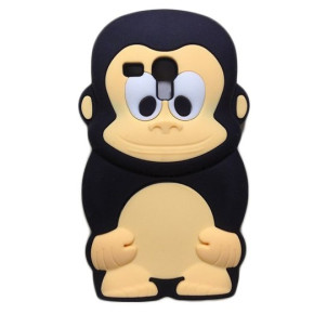 Силиконов гръб ТПУ 3D маймунка за Samsung Galaxy S3 mini i8190 черен